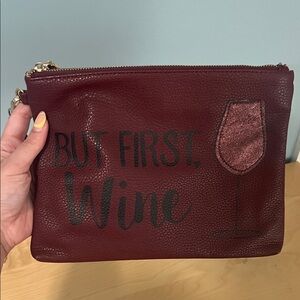 Calypso St. Barth Red Wine Clutch